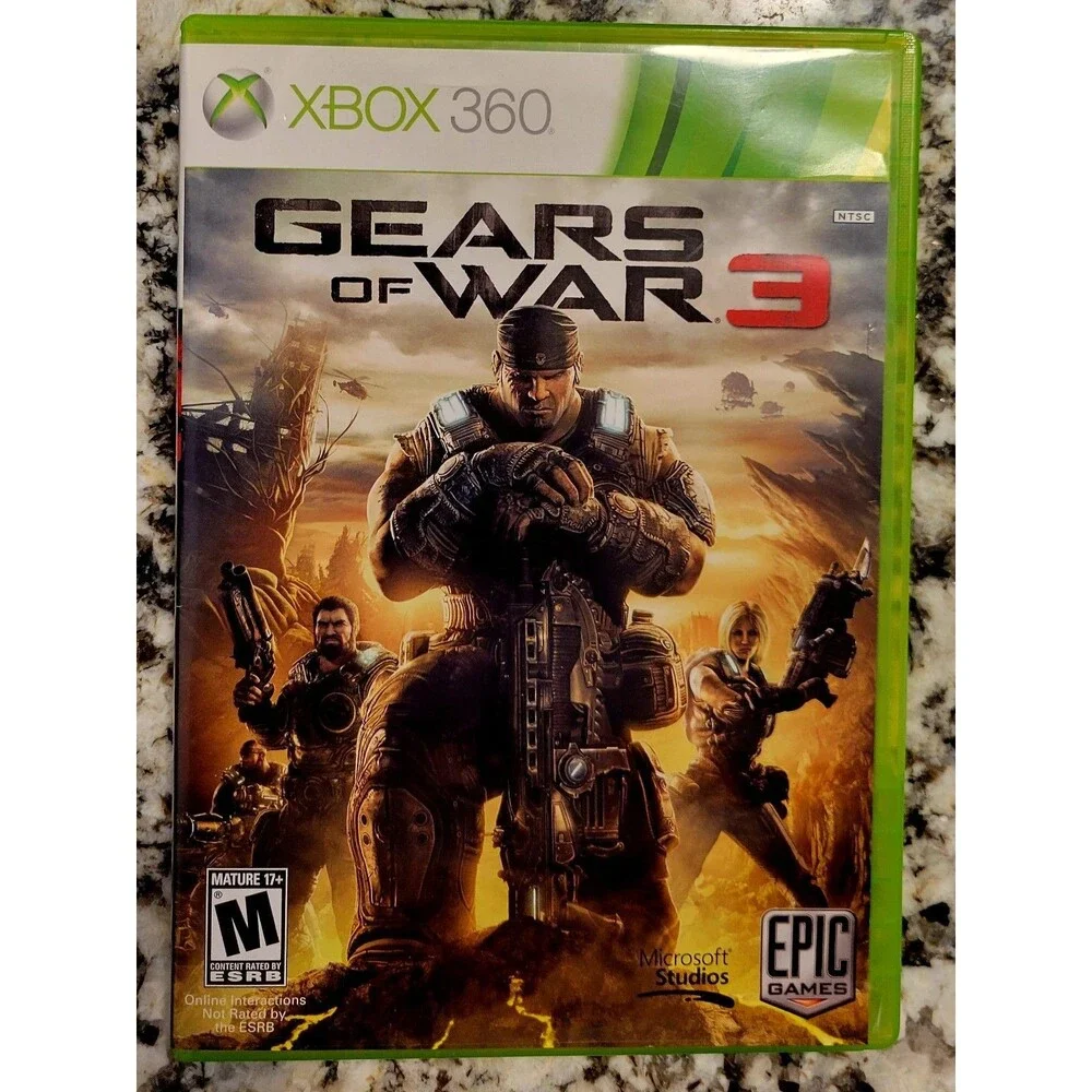 Gears of War 3 (Xbox 360),TESTED & WORKING, No Manual, ICONIC, FAST SHIPPING